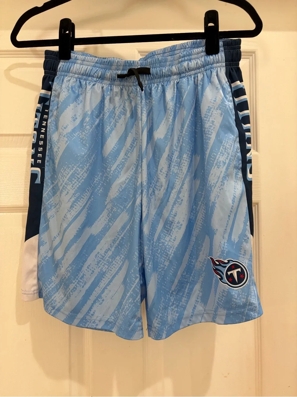 NFL Tennessee Titans Team Apparel Shorts Men’s Small Blue Athletic Training Gym